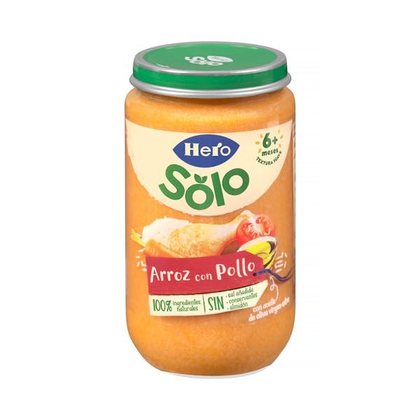 Ryžių tyrelė su vištiena „Hero Solo“ nuo 6 mėn.