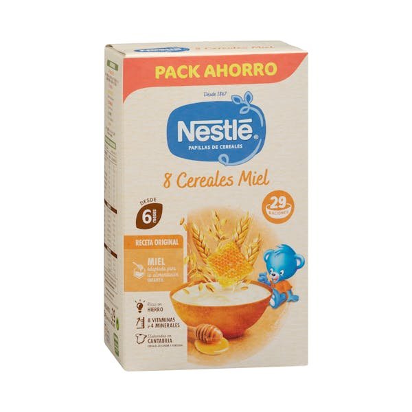 8 grūdų košė su medumi „Nestlé“ nuo 6 mėn.