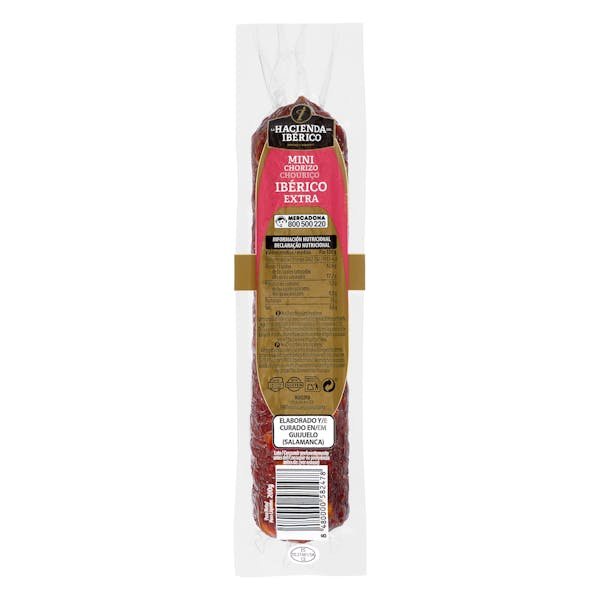 Mini iberiška vytinta dešra „Chorizo La Hacienda del Ibérico“