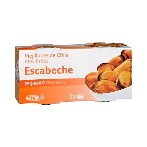 Mažos Čilės midijos marinate „Escabeche“ „Hacendado“