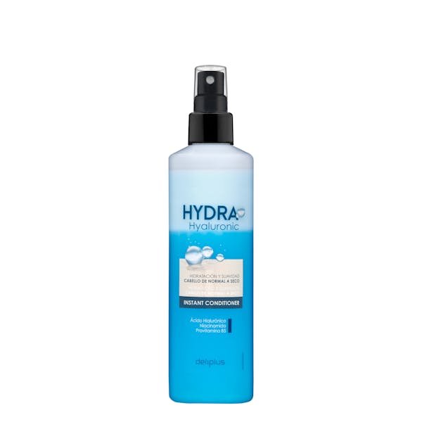 Momentinis plaukų kondicionierius „Deliplus Hydra Hyaluronic“ normaliems ir sausiems plaukams su hialurono rūgštimi, niacinamidu ir provitaminu B5