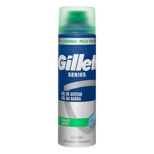 Skutimosi gelis jautriai odai „Gillette“ su alavijais