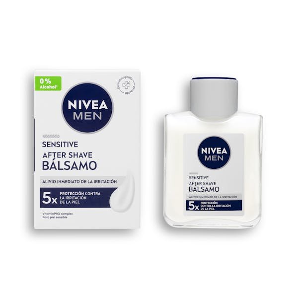 Balzamas po skutimosi „Nivea Men Sensitive“ 0 % alkoholio