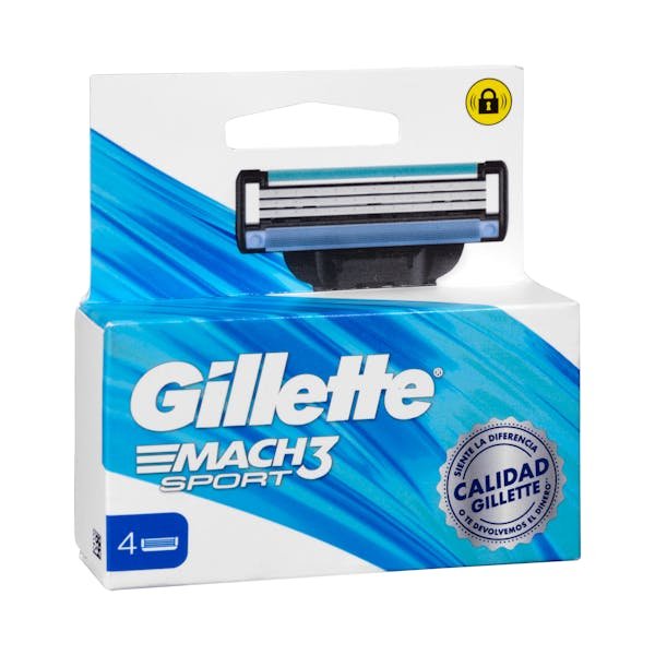 Keičiamos skutimosi kasetės „Gillette Mach Sport“ su 3 ašmenimis