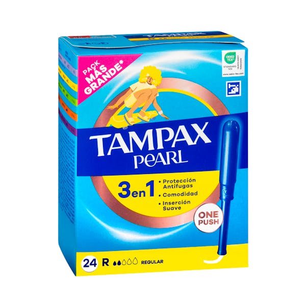 Tamponai „Tampax Pearl Regular“ su aplikatoriumi